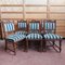 Scottish Oak Armchairs Chairs N 6, 1890s, Set of 6 1