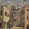 Artista italiano, Casa di Carlo Goldoni a Venezia, 1940, Olio su tavola, con cornice, Immagine 6