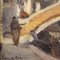 Artista italiano, Casa de Carlo Goldoni en Venecia, 1940, óleo sobre tabla, enmarcado, Imagen 11