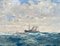 Erwin Günther, Grande dipinto marino in cornice barocca, Immagine 7