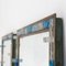 Italian Blue Hammered Glass and Gilt Wrought Iron Mirror from Poliarte, 1970s 10