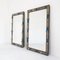 Italian Blue Hammered Glass and Gilt Wrought Iron Mirror from Poliarte, 1970s, Image 5