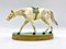 Art Deco Aluminium Desk Tray with Horse Figure, 1930s 6