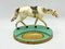 Art Deco Aluminium Desk Tray with Horse Figure, 1930s 4