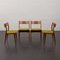 Teak Chairs Model U20 for Uldum by Johannes Andersen, Denmark, 1960s, Set of 4 1