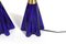 Vintage Model 304 Table Lamps in Blue Glass from Le Klint, 1970s, Set of 2, Image 8