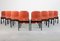 121 Chairs in Wood and Leather by Tobia & Afra Scarpa for Cassina, 1965, Set of 8 3