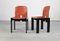 Sedie nr. 121 in legno e pelle di Tobia & Afra Scarpa per Cassina, 1965, set di 8, Immagine 11