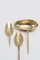 Brass Lígula, Cochler & Trulla Spoon Set by Raquel Vidal and Pedro Paz, Set of 3 2