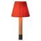 Bronze and Red Básica M1 Table Lamp by Santiago Roqueta for Santa & Cole, Image 1