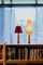 Bronze and Red Básica M1 Table Lamp by Santiago Roqueta for Santa & Cole 4