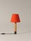 Bronze and Red Básica M1 Table Lamp by Santiago Roqueta for Santa & Cole 3