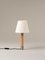 Nickel and Natural Básica M1 Table Lamp by Santiago Roqueta for Santa & Cole 3