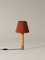 Nickel and Terracotta Básica M1 Table Lamp by Santiago Roqueta for Santa & Cole 3
