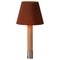 Nickel and Terracotta Básica M1 Table Lamp by Santiago Roqueta for Santa & Cole 1