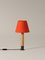 Lámpara de mesa Básica M1 de bronce y rojo de Santiago Roqueta para Santa & Cole, Imagen 3