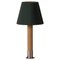 Nickel and Green Básica M1 Table Lamp by Santiago Roqueta for Santa & Cole, Image 1