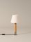 Lampe de Bureau Básica M1 en Nickel et Blanc par Santiago Roqueta pour Santa & Cole 3