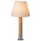 Nickel and White Básica M1 Table Lamp by Santiago Roqueta for Santa & Cole 1