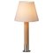 Nickel and White Básica M1 Table Lamp by Santiago Roqueta for Santa & Cole, Image 1
