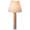 Nickel and White Básica M1 Table Lamp by Santiago Roqueta for Santa & Cole 1