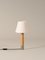 Nickel and White Básica M1 Table Lamp by Santiago Roqueta for Santa & Cole 3