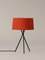 Lampada da tavolo Tripode M3 rossa di Santa & Cole, Immagine 2