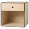 49 Oak Frame Box with 1 Drawer by Lassen, Image 1