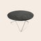 Black Slate and Steel O Table by Oxdenmarq 2