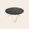 O Table aus schwarzem Schiefer & Stahl von Oxdenmarq 2