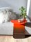 Youmy Round Red Shaded Side Table by Mademoiselle Jo 7