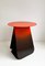 Youmy Round Red Shaded Side Table by Mademoiselle Jo 2