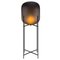 Oda Big Smoky Grey Acetato Black Floor Lamp by Pulpo 1