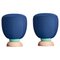 Collection Blue Puff Toad Stools by Pepe Albargues, Set of 2 1