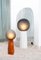 Lámpara de pie Kokeshi High de acetato de terracota en gris de Pulpo, Imagen 8