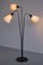 Lámpara de pie sueca ajustable moderna de metal, latón y seda, años 50, Imagen 8