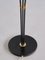 Modern Swedish Adjustable Three Arm Floor Lamp in Metal, Brass and Silk, 1950s, Image 14