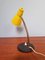 Lampada a forma di casseruola in ottone e metallo laccato giallo e nero, anni '50, Immagine 10
