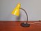 Lámpara de cacerola articulada de latón con metal lacado en amarillo y negro, años 50, Imagen 3