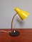 Brass-Articulated Casserole Lamp with Yellow and Black Lacquered Metal, 1950s 9