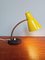 Brass-Articulated Casserole Lamp with Yellow and Black Lacquered Metal, 1950s 2