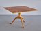 Mesa de centro de tres patas de madera de olmo de Carl Malmsten para Carl Malmsten, Suecia, años 60, Imagen 5