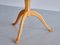 Mesa de centro de tres patas de madera de olmo de Carl Malmsten para Carl Malmsten, Suecia, años 60, Imagen 14