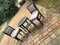 Art Deco Dining Chairs with the Table, 1920s, Set of 3 2