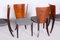 Art Deco Chairs in Beech attributed to Jindřich Halabala for Up Závody, Czechia, 1930s, Set of 4 9