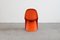 Verner Orange Panton Chairs by Herman Miller, 1970s, Set of 4 7