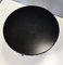 Mesa de centro redonda de haya ebonizada en negro atribuido a Roberto Ventura, Italia, Imagen 7