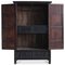 Round Cornered Dark Elm Cabinet 3