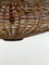 Large Mid-Century Italian Rattan and Brass Chandelier, Italy, 1950s, Image 5