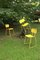 Vintage Italian Yellow Metal Chair, 1980s, Image 1